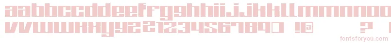 フォントZoneRegular – ピンクのフォント