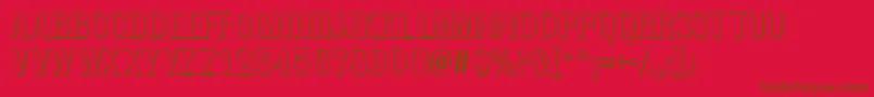 AAlbionictitulnrsh Font – Brown Fonts on Red Background