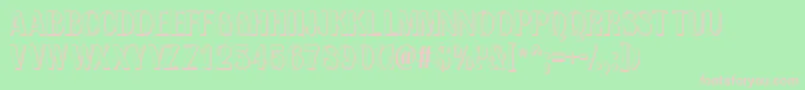 AAlbionictitulnrsh Font – Pink Fonts on Green Background