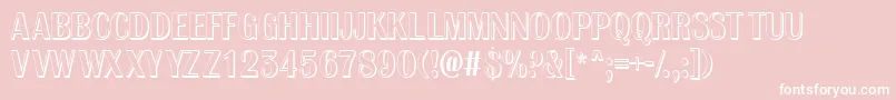 AAlbionictitulnrsh Font – White Fonts on Pink Background