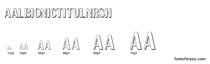 Размеры шрифта AAlbionictitulnrsh