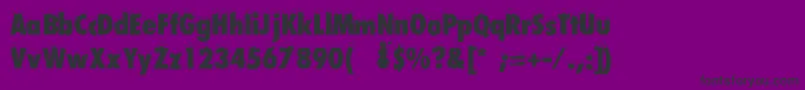 Dssnowfall Font – Black Fonts on Purple Background