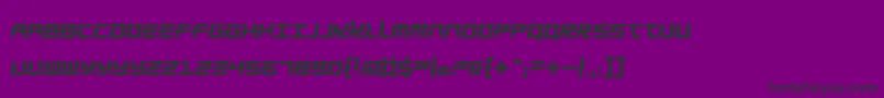 フォントBarbarella – 紫の背景に黒い文字