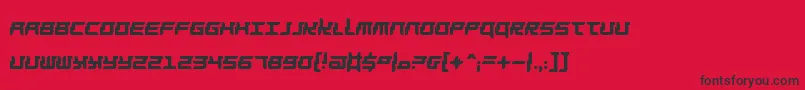 fuente Barbarella – Fuentes Negras Sobre Fondo Rojo