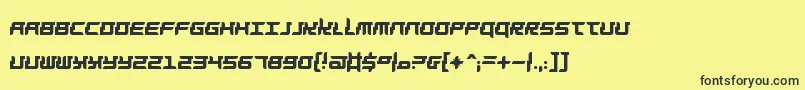 fuente Barbarella – Fuentes Negras Sobre Fondo Amarillo