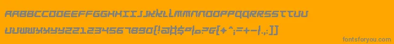 Barbarella Font – Gray Fonts on Orange Background