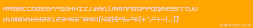 Barbarella Font – Pink Fonts on Orange Background
