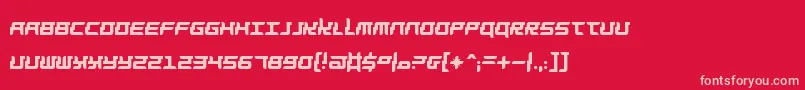 Barbarella Font – Pink Fonts on Red Background