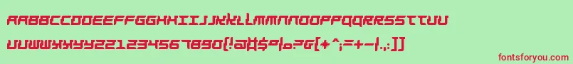 Barbarella Font – Red Fonts on Green Background