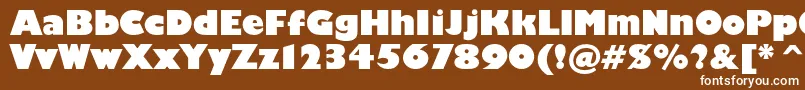Humanist521cultraboldbt Font – White Fonts on Brown Background