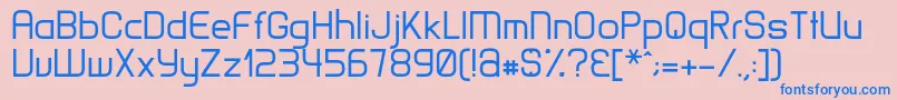 MatamataRegular Font – Blue Fonts on Pink Background