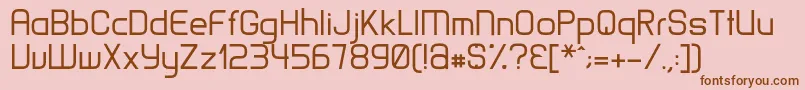 MatamataRegular Font – Brown Fonts on Pink Background