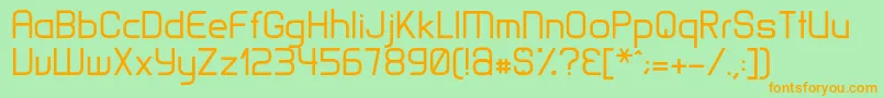 MatamataRegular Font – Orange Fonts on Green Background