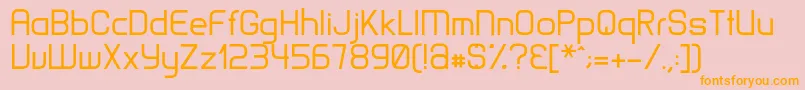 MatamataRegular Font – Orange Fonts on Pink Background