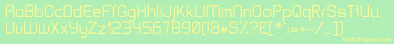 MatamataRegular Font – Yellow Fonts on Green Background