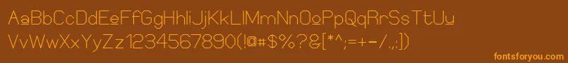 Шрифт ElgethySquareUpper – оранжевые шрифты на коричневом фоне