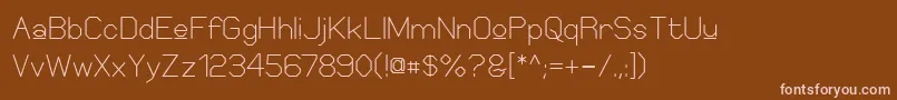 ElgethySquareUpper Font – Pink Fonts on Brown Background