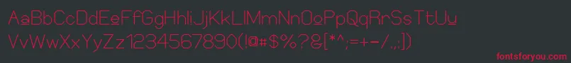 ElgethySquareUpper Font – Red Fonts on Black Background