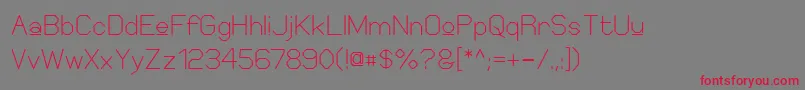 ElgethySquareUpper Font – Red Fonts on Gray Background
