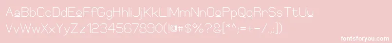 ElgethySquareUpper Font – White Fonts on Pink Background