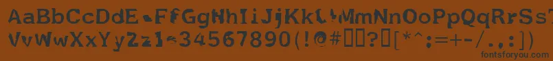 Fildnik-fontti – mustat fontit ruskealla taustalla