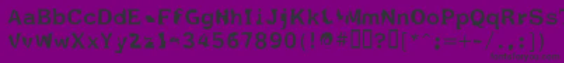 フォントFildnik – 紫の背景に黒い文字