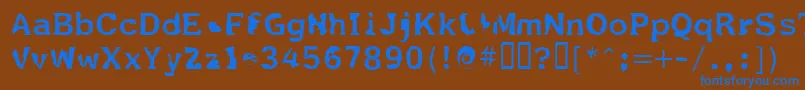 Fildnik Font – Blue Fonts on Brown Background