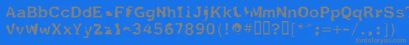 Fildnik Font – Gray Fonts on Blue Background