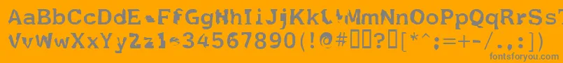 Fildnik Font – Gray Fonts on Orange Background