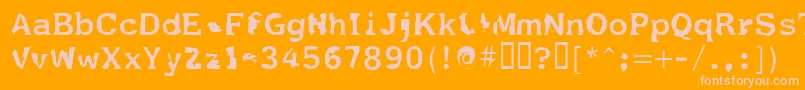 More about Fildnik Font Fildnik Font – Pink Fonts on Orange Background