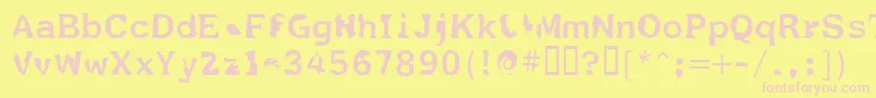 En savoir plus sur la police Fildnik Police Fildnik – polices roses sur fond jaune