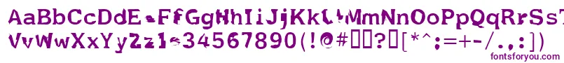 Fildnik-fontti – violetit fontit valkoisella taustalla