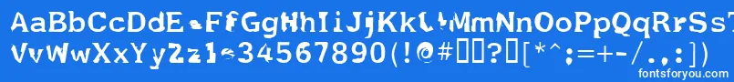 Fildnik Font – White Fonts on Blue Background