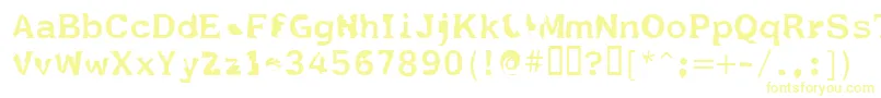 Fildnik-Schriftart – Gelbe Schriften
