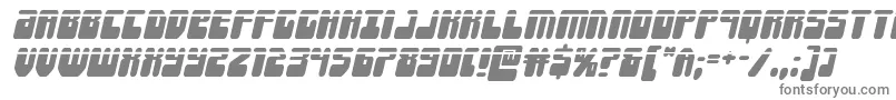 フォントForcemajeurelaserital – 白い背景に灰色の文字