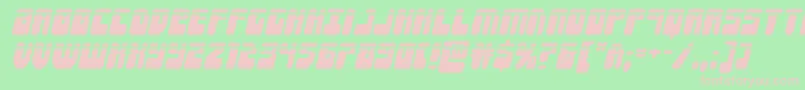 Шрифт Forcemajeurelaserital – розовые шрифты на зелёном фоне