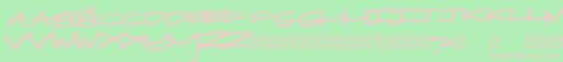 RealToyz Font – Pink Fonts on Green Background