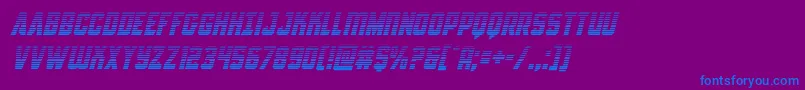 Antillesgradital Font – Blue Fonts on Purple Background