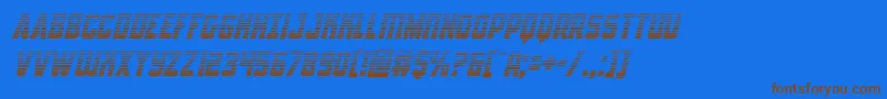 Antillesgradital-fontti – ruskeat fontit sinisellä taustalla