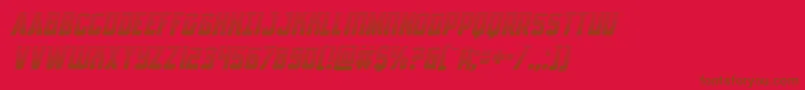 Antillesgradital-fontti – ruskeat fontit punaisella taustalla