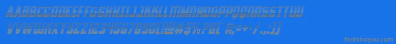 Шрифт Antillesgradital – серые шрифты на синем фоне