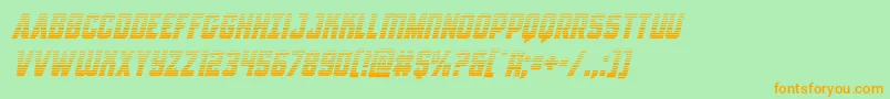 Antillesgradital Font – Orange Fonts on Green Background