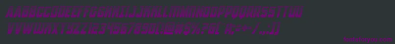 Шрифт Antillesgradital – фиолетовые шрифты на чёрном фоне