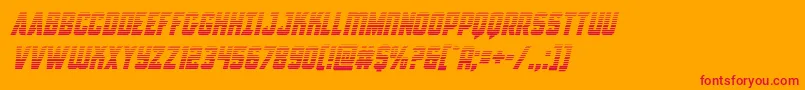 Antillesgradital Font – Red Fonts on Orange Background