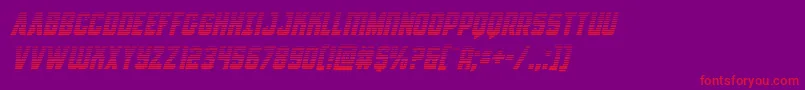 Antillesgradital Font – Red Fonts on Purple Background