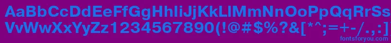 Prg75C Font – Blue Fonts on Purple Background