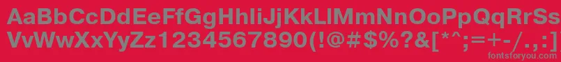 Prg75C Font – Gray Fonts on Red Background