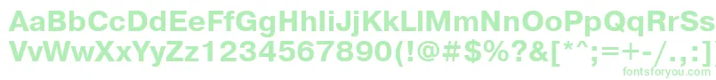 Prg75C Font – Green Fonts on White Background