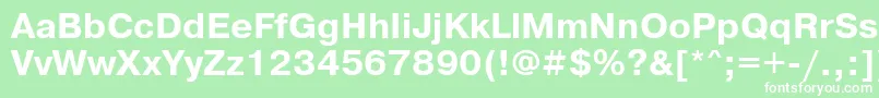 Prg75C Font – White Fonts on Green Background