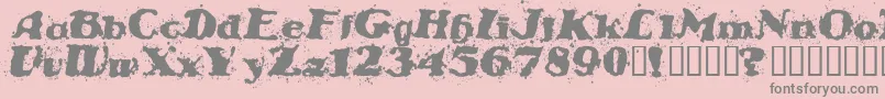 Stabn Font – Gray Fonts on Pink Background